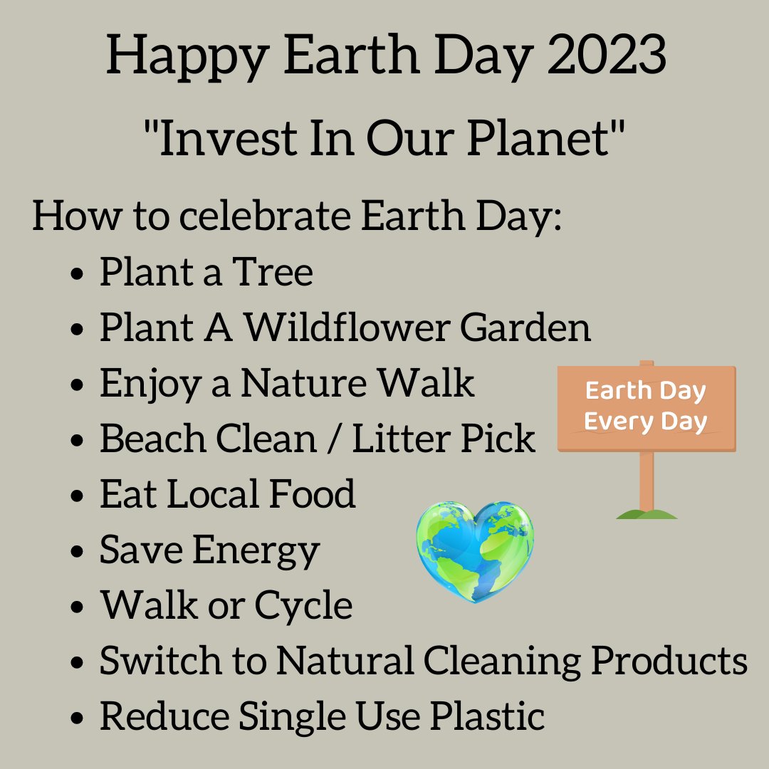 TModernGrandma's tweet photo. "Every year on April 22, Earth Day marks the anniversary of the birth of the modern environmental movement in 1970."

There are lots of things we can do to celebrate Earth Day, but in reality they're all things we should be doing everyday to help save our Planet; from reducing si https://t.co/0Eha9nIV0h
