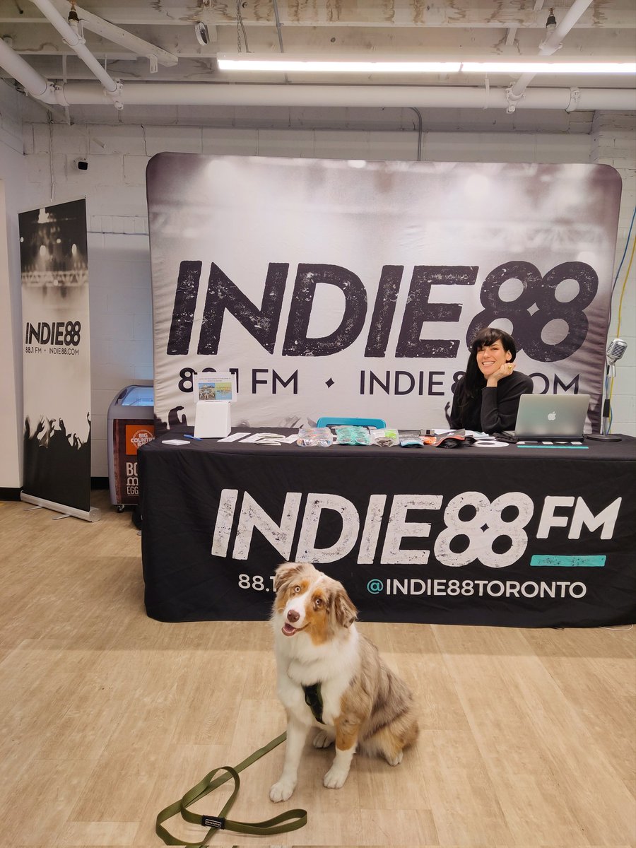 rothecoder's tweet image. So fun meeting @LanaGay at @RENSPETS today! 🤪 Butters loves you! 🥹 @Indie88Toronto