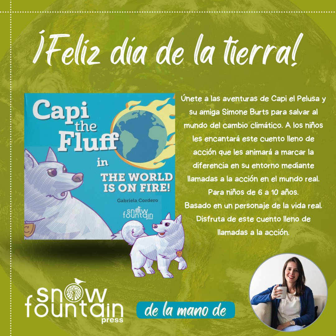 snowfountainp's tweet photo. ¡Feliz Día de la Tierra! 🌍❤️ En Snow Fountain Press celebramos con libros que cuidan nuestro hogar. Si escribes uno, ¡contáctanos! 📚💡 #DíaDeLaTierra #SnowFountainPress #LibrosSobreElCuidadoDelPlaneta #EditorialIndependiente #Coacheditorial #editorialUsa #earthsday https://t.co/nUekwOXYKm