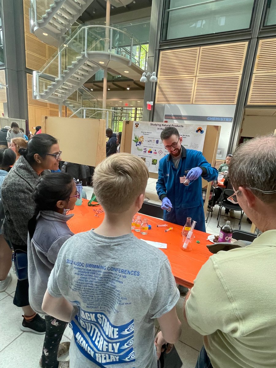 PrincetonChem's tweet photo. It’s a festive #EarthDay as Princeton’s Science Outreach program welcomes 300 area students to its 1st annual “Spring Into Science” at Frick lab, with hands-on STEM demos from all over campus. Sharing the love of science with a new generation! https://t.co/mshva2SHpO