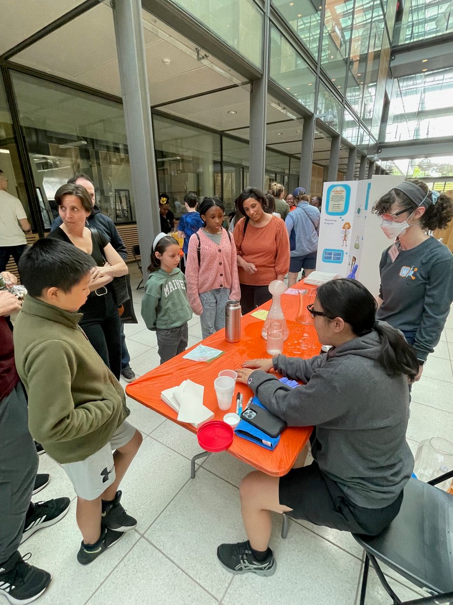 PrincetonChem's tweet photo. It’s a festive #EarthDay as Princeton’s Science Outreach program welcomes 300 area students to its 1st annual “Spring Into Science” at Frick lab, with hands-on STEM demos from all over campus. Sharing the love of science with a new generation! https://t.co/mshva2SHpO