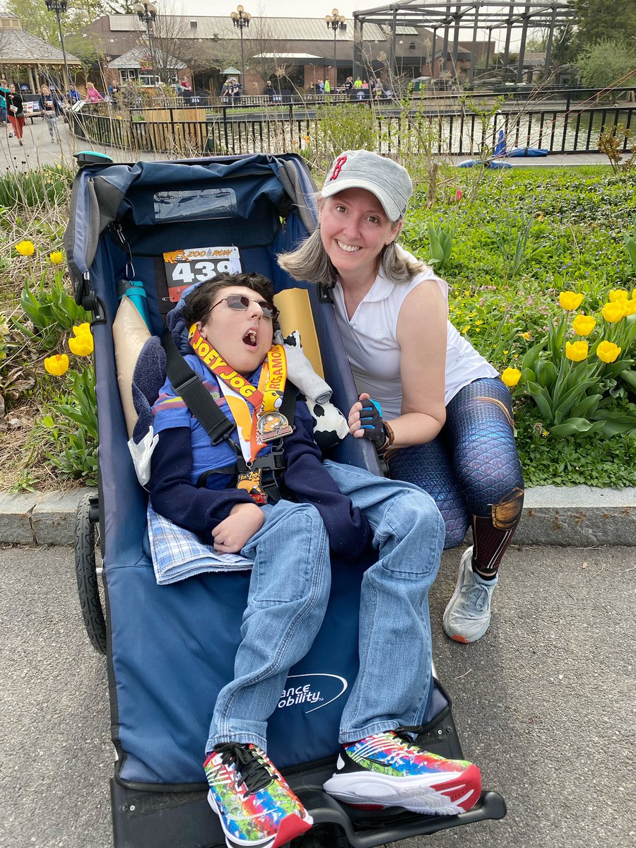 bwbelle13421's tweet photo. We celebrated Rhys’ 20th Earth day Birthday today by completing the #syracusezoorunrun it was a hilly and twisty course, but he had a blast. 

Can’t believe he is 20! I’m so lucky to be his mom. #5kfamily #motherrunner #rhysstrong https://t.co/vfc1wJGb3i