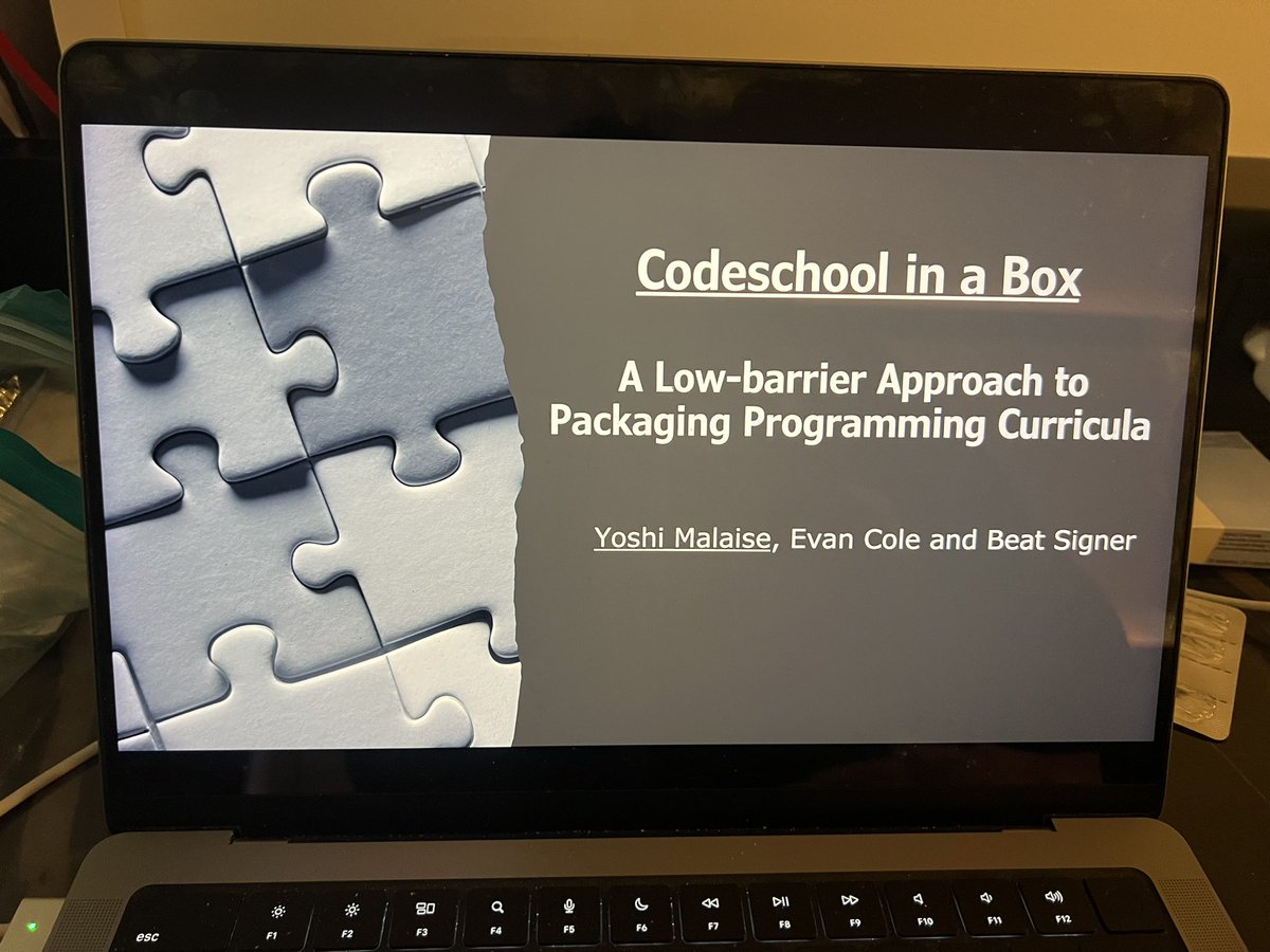 MalaiseYoshi's tweet photo. Ready to present our paper tomorrow at CSEDU 2023! Hope to see you soon! @VUB_WISE @beatsigner @broccolevan https://t.co/ctTPu77gWH