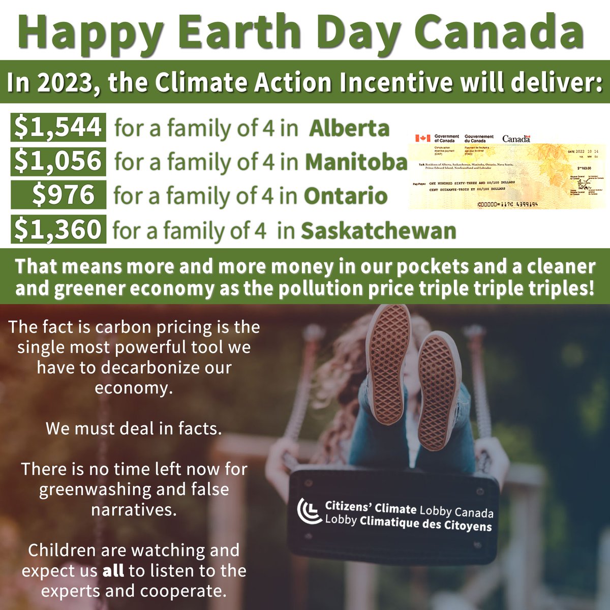 CCL Canada (@citizenslobbyca) on Twitter photo HAPPY EARTH DAY to all the pollution pricing champions out there - this is for you!
JOYEUSE JOURNÉE DE LA TERRE à tous les champions de la tarification de la pollution - ceci est pour vous ! @Climate_INTL <a href="/CCL_Africa/">CCI Africa</a> <a href="/CitznsClimateUK/">Citizens' Climate Lobby UK</a>
@CCL_Mexico <a href="/ClimateIncome/">Climate Income for Europe 🇪🇺 #🇺🇦</a> <a href="/CCL_France/">Lobby Climatique Citoyen</a> HAPPY EARTH DAY to all the pollution pricing champions out there - this is for you!
JOYEUSE JOURNÉE DE LA TERRE à tous les champions de la tarification de la pollution - ceci est pour vous ! @Climate_INTL <a href="/CCL_Africa/">CCI Africa</a> <a href="/CitznsClimateUK/">Citizens' Climate Lobby UK</a>
@CCL_Mexico <a href="/ClimateIncome/">Climate Income for Europe 🇪🇺 #🇺🇦</a> <a href="/CCL_France/">Lobby Climatique Citoyen</a>