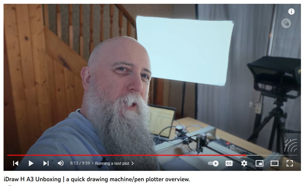 idrawpenplotter's tweet photo. iDraw H A3 Unboxing | A quick drawing machine/pen plotter overview by @Dan Catt
https://t.co/2fyIkZtUZa
Buy it from https://t.co/r2K8qUOYSL
#penplotter #generativeart #laserengraver #xyplotter #handwritingmachine #review https://t.co/XeTEKosdU4