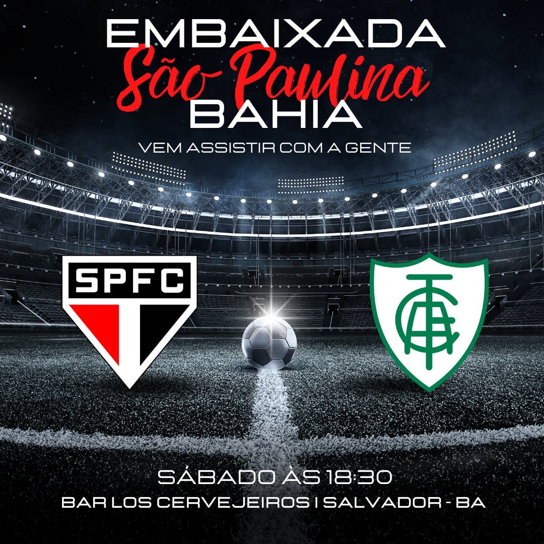 EmbaixadaBA's tweet photo. Vem assistir com a gente 🇾🇪
Salvador - Bahia
SÃO PAULO FC x América
Embaixada São Paulinos Bahia
Sábado, 18:30
Local: Bar Los Cervejeiros - Rua Marquês de Caravelas, 358 - Barra.
Dúvida: 071 99959-8888 (Cheng)
#spfc #embaixadaBA #saopaulofc #tricolor https://t.co/wQ9wVPXZM7