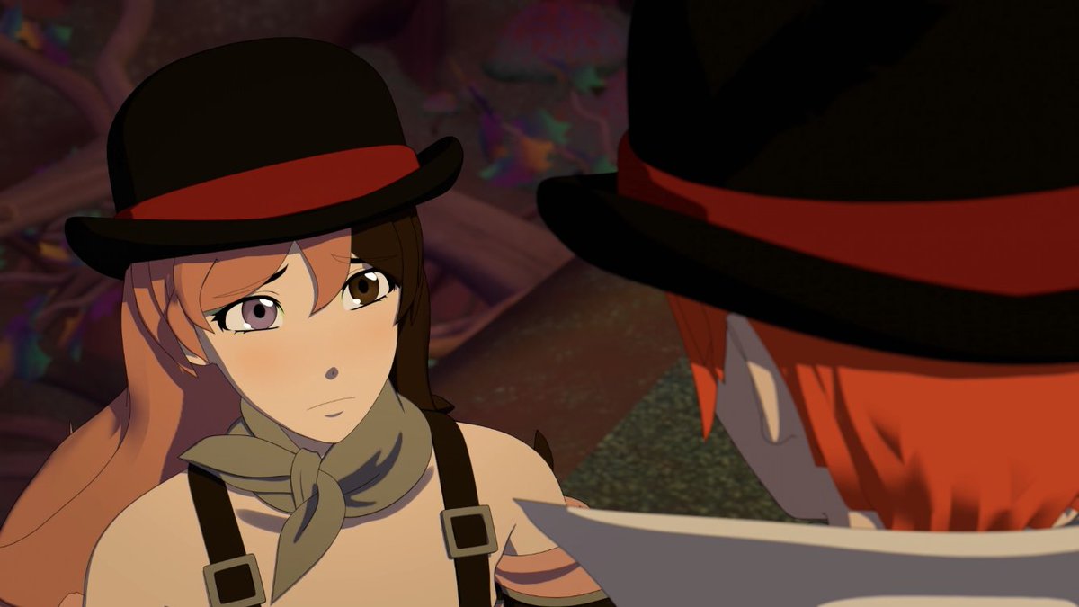 foundheaveen's tweet photo. “i would never cry over a scene” 
the scene:

#RWBYV9Spoilers https://t.co/9YwN0Irrta