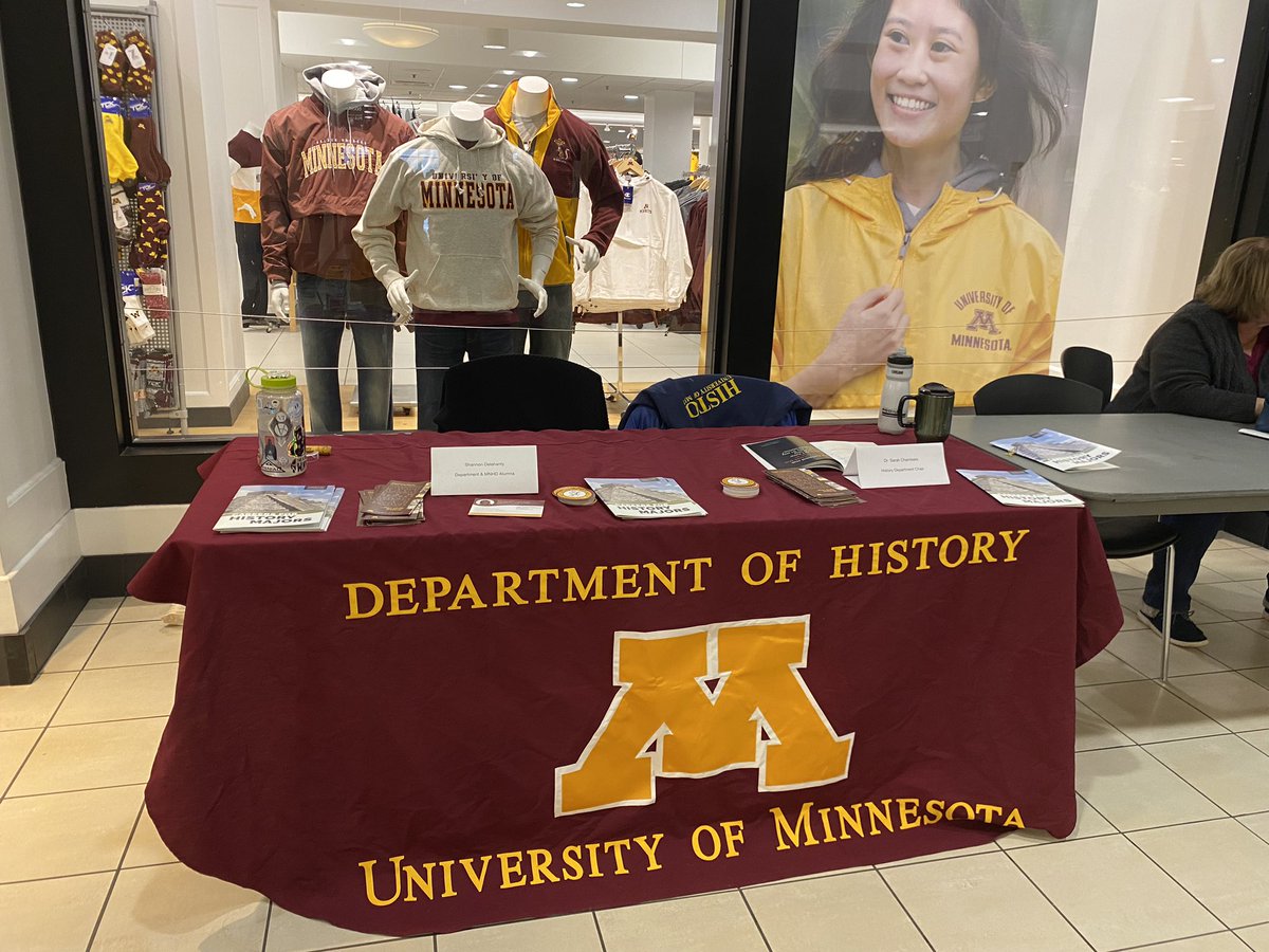 Come visit out table at State History Day with <a href="/MNHistoryDay/">MN History Day</a>! #mnhd #UMNHistory