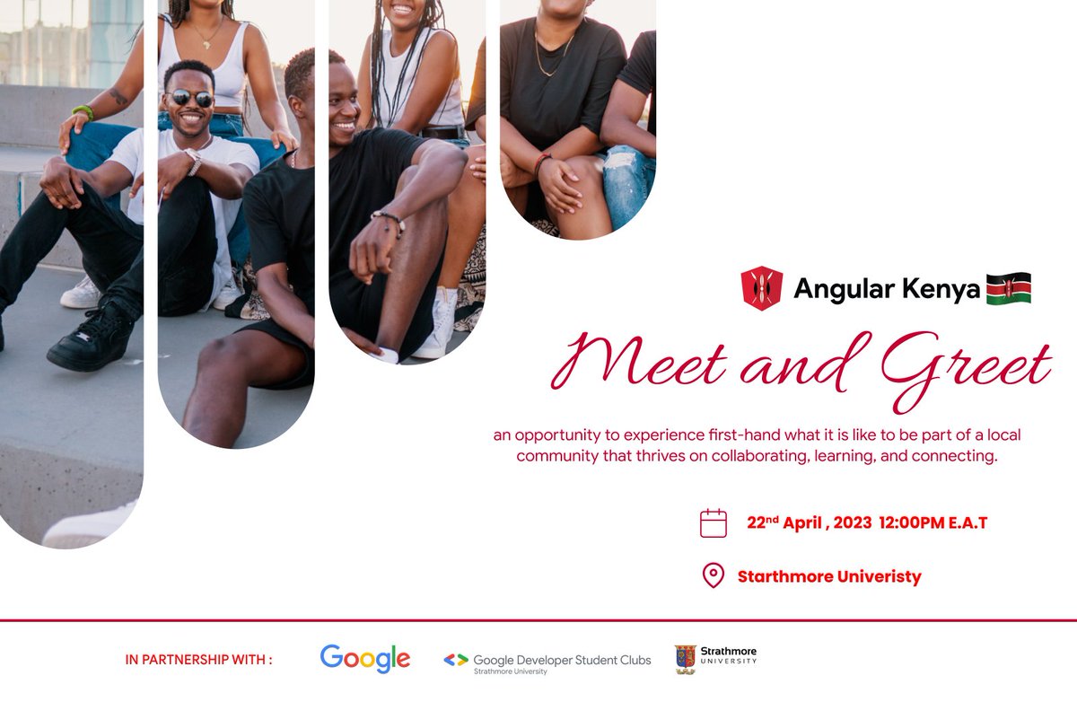 angular_kenya's tweet photo. What a day🅰️🎉
From taking a sneak peek into @angular v16, micro-frontends, use of async pipes to Angular forms, we had a day full of learning &amp; fun. Thank you all for coming &amp; we can't wait to see you again soon 🙌🏾
#AngularKenya #Angular https://t.co/nnAiyhrzvz