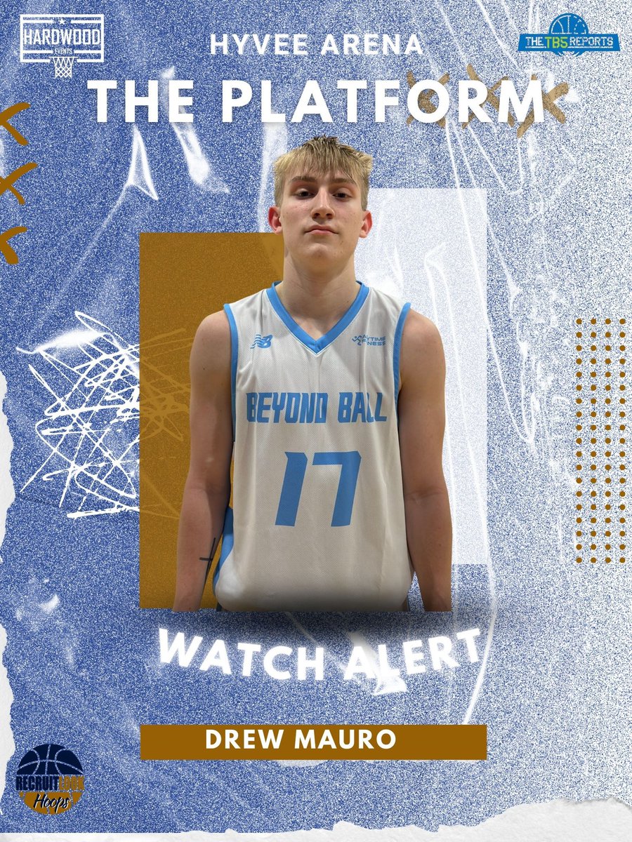 HardwoodEvents's tweet photo. 🚨Watch Alert 🚨 

17U, Drew Mauro, 6’1, CG, is a high level bucket getter! He has quick release on pull ups off the “live” dribble, finishes thru contact on basket cuts on wing come-together actions, &amp; knocks down relocations 3’s at high clip! https://t.co/ZzoKVWY0dB
