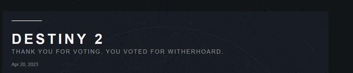 MyAbsolutions's tweet image. It was a tough decision but witherhoard gang 👊#Destiny2
