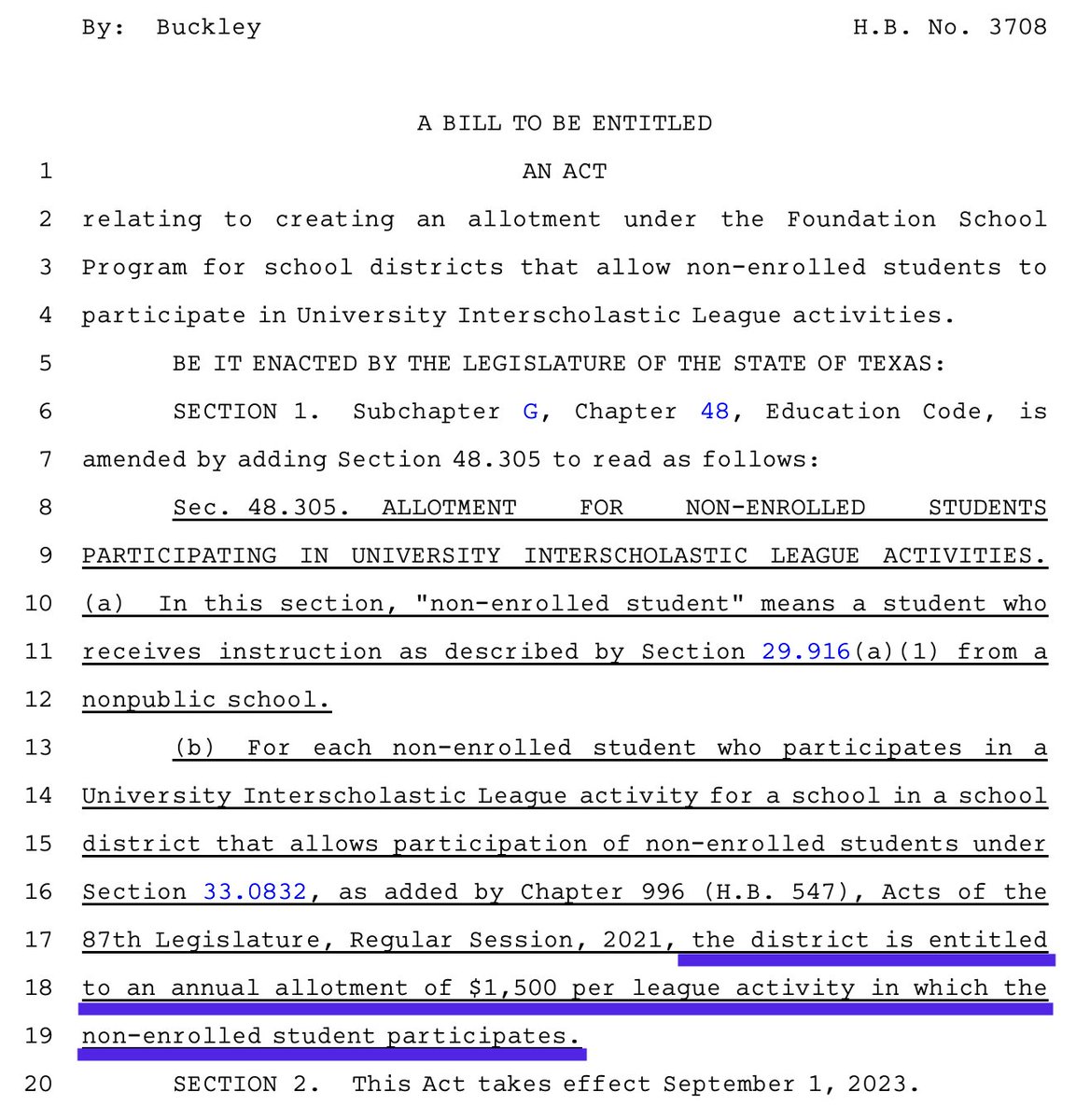 DrMRinehart's tweet image. Let me get this right...

No significant increase to the basic allotment for #PublicEd from #TxLege...but the state has $$ for this?!

Also...where is the $1,500 per activity for our *current* students?! The math doesn't work, y'all.

#TxEd #FundPublicEd