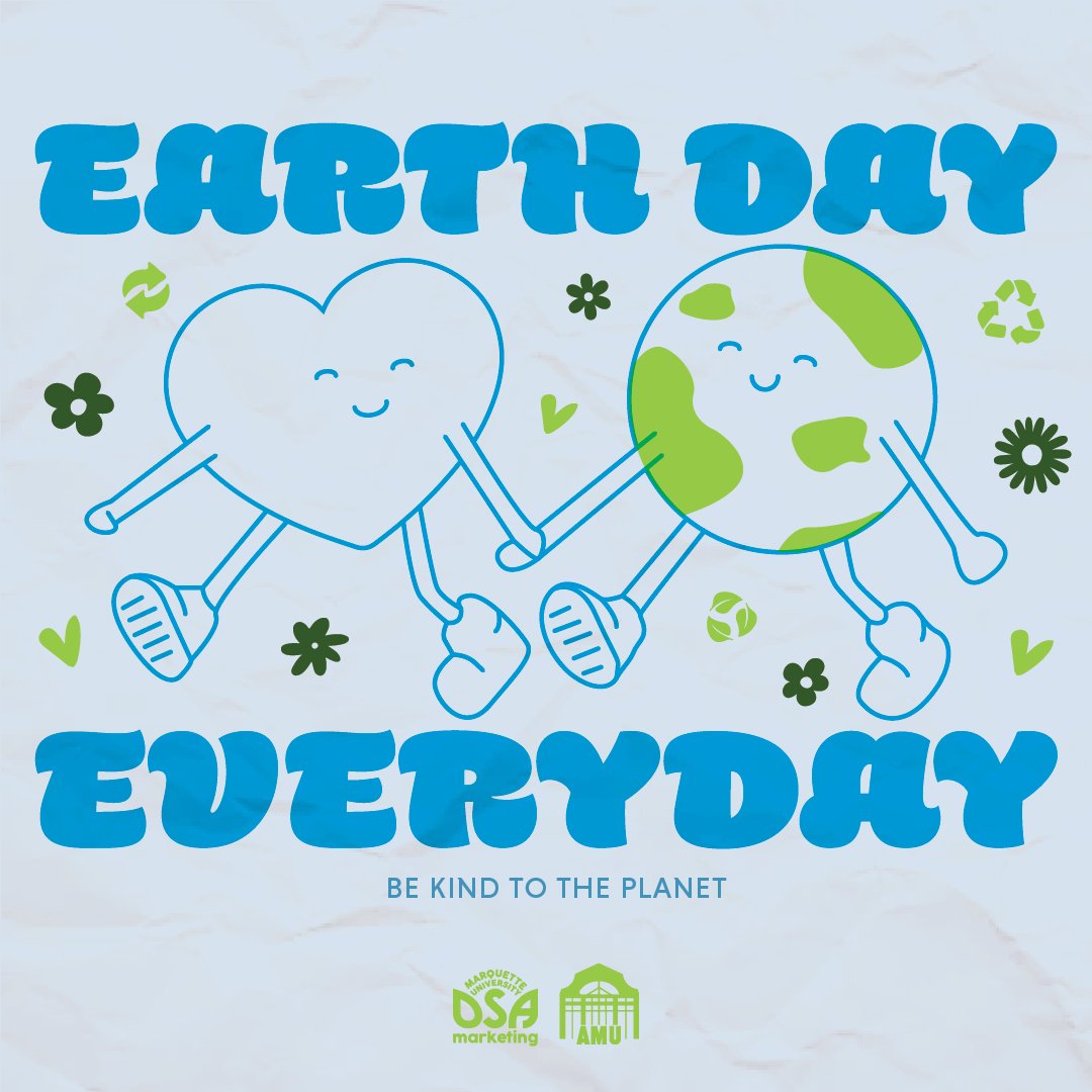 Happy Earth Day from the AMU! Be kind to the planet and it will be kind to you!