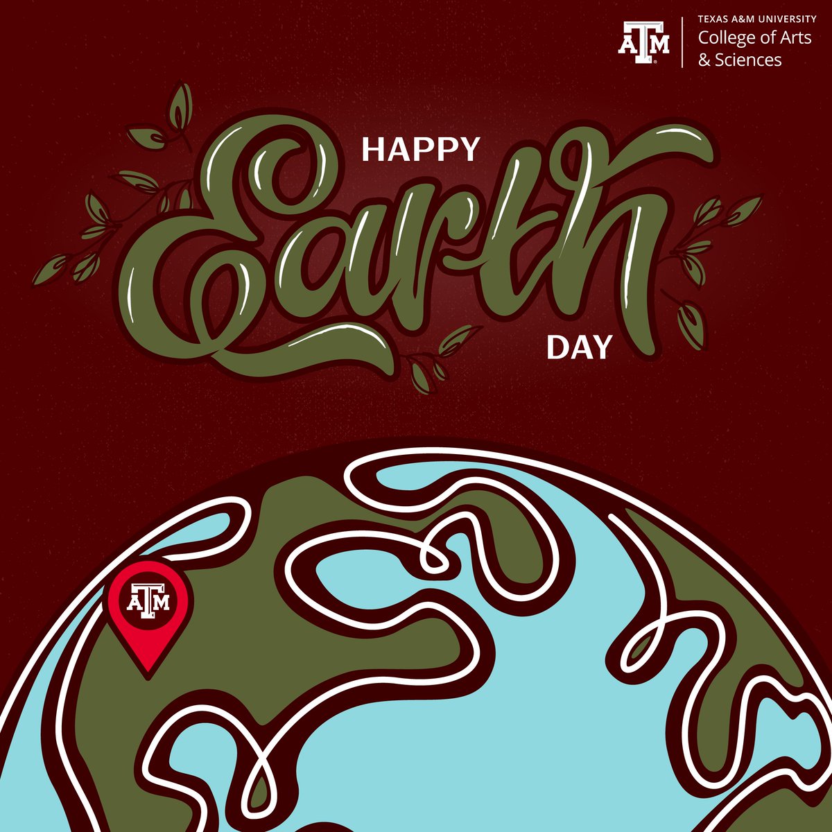 TAMUArtSci's tweet photo. Respect. Protect. Preserve. Happy #EarthDay!

For learn more about #TAMU's commitment to #sustainability, visit https://t.co/8fgpBmoQJI https://t.co/QxMUksNoXJ