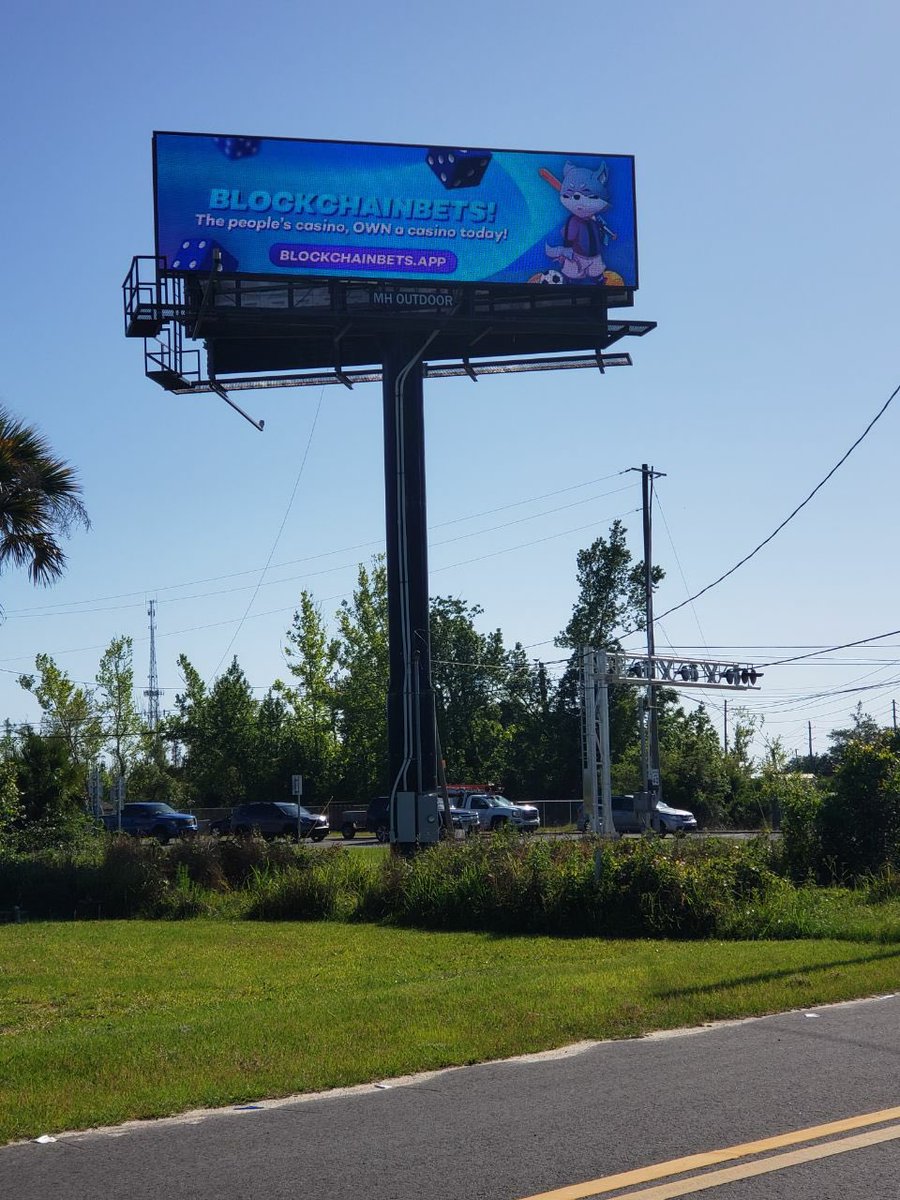 BCBerc20's tweet photo. $BCB Billboards can now be seen in, Florida! With more coming in Las Vegas, and in front of Space X! https://t.co/Qal1bhd0YN
