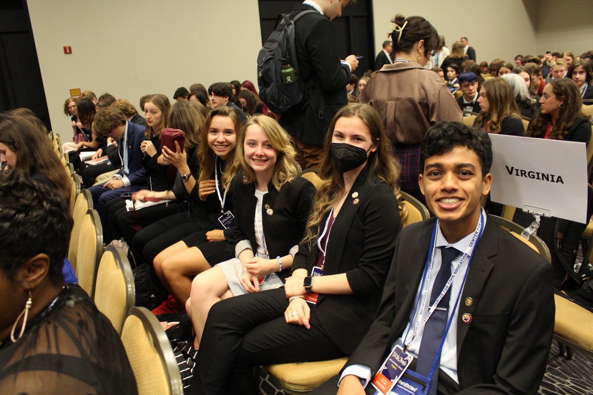CivicEducation's tweet photo. We're off to a great start of the We the People National Finals, with the students attending orientation and taking part in hearings on the Constitution. We love We the People students! #WTPFinals https://t.co/VA7SppVHwu