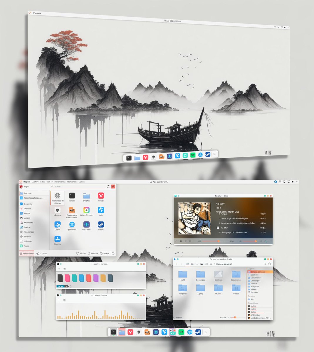 bot_unixporn's tweet image. 🔥 - [KDE Plasma] Updated Lisa themes, screenshots
Link: redd.it/12va4gs 

Buy me a coffee ☕️: buymeacoffee.com/bot_unixporn