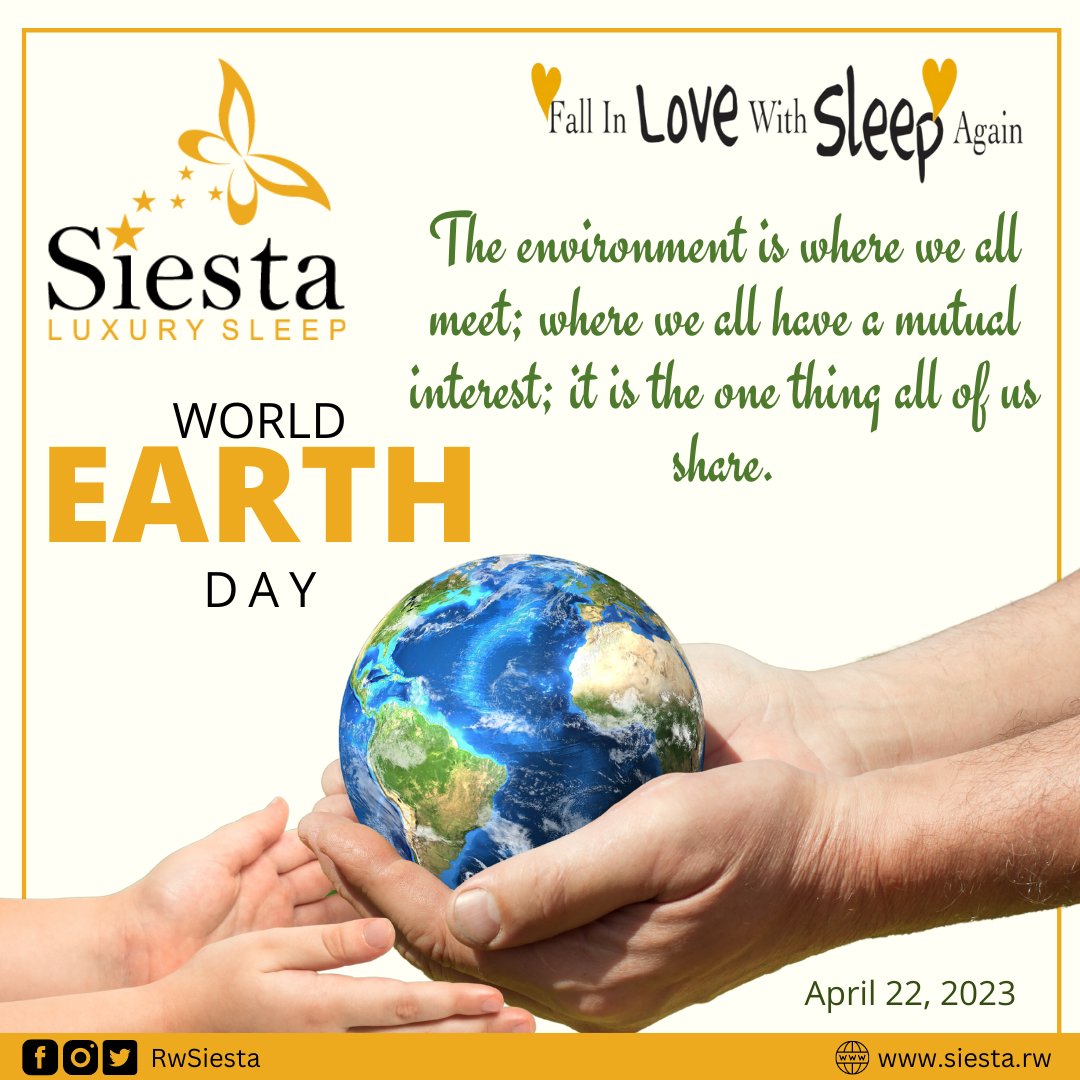 RwSiesta's tweet photo. The environment is where we all meet; where we all have a mutual interest; it is the one thing all of us share.

#Rwanda #RwandaWorks #Rwandans #RwOT #RwotGain #kigali #kigalirwanda #beddingset #bedspread #bedroomdecor #luxurybedding #luxurySleep #Sleep #Mattress #MadeinRwanda https://t.co/nXpSTxjZb3