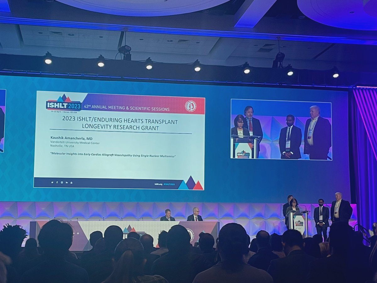 Congratulations <a href="/KAmancherla/">Kaushik Amancherla</a> on receiving the Enduring Hearts Research Grant!! <a href="/ISHLT/">The ISHLT</a> #ISHLT2023