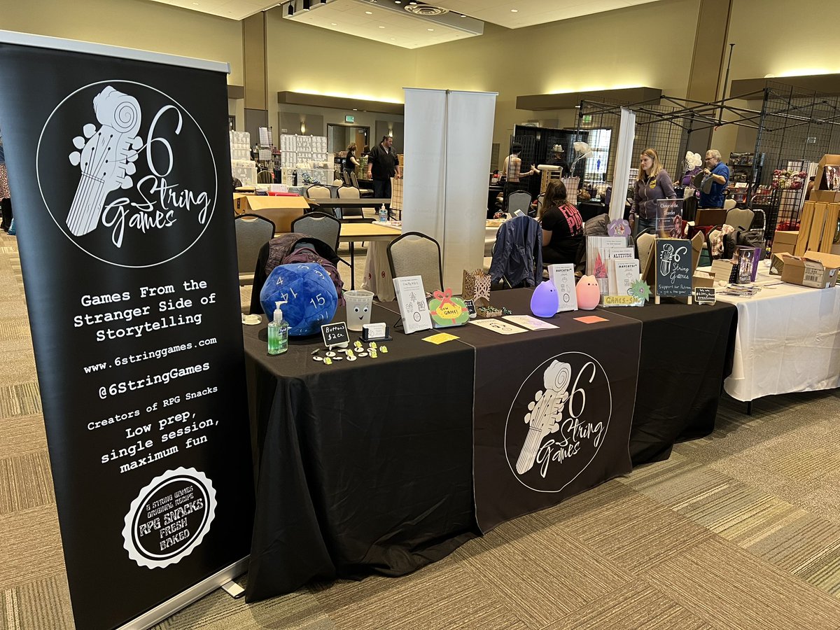 Come see us today at @geek_xtravaganza , located at the Angel of the Winds convention center in Everett, WA! We will have games and dice for sale, including the last few copies of our first printing of “Come Play With Us.”

#ttrpg #gx3 #geekextravaganza #smallbusiness #rpgsnacks