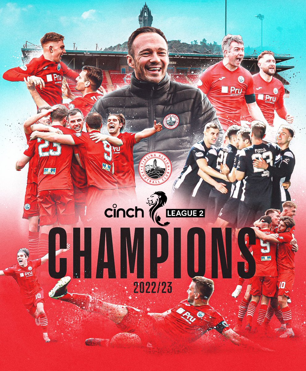 spfl's tweet photo. The Binos are going 🆙

Congratulations @Stirling_Albion, #cinchL2 champions 2022/23 🏆

🎨 @designwithjemma https://t.co/ISX0CIwBs4