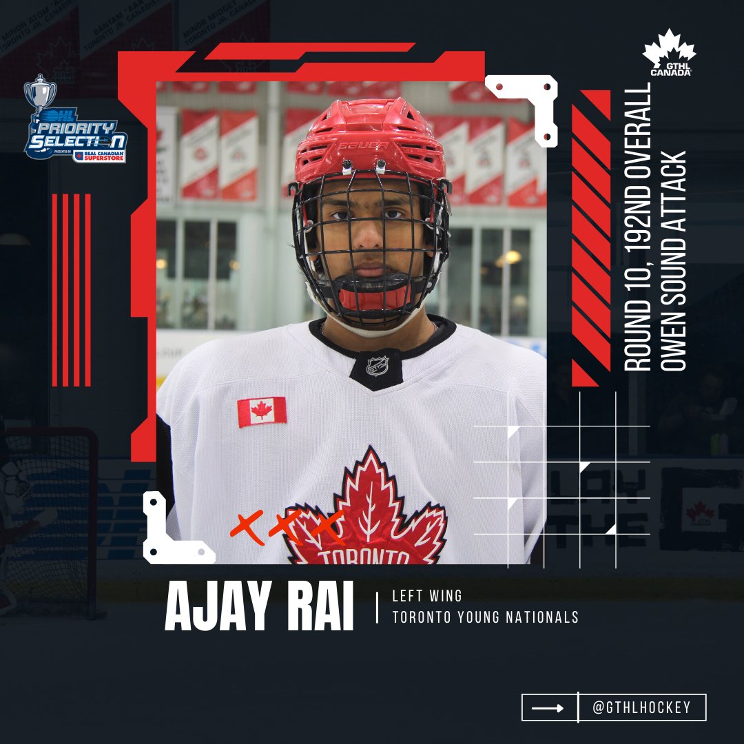 Congrats Owen, Marcus, Briir, and Ajay!  

⚫️ Owen Butler: 179th overall to <a href="/OHLBarrieColts/">Barrie Colts</a> 
⚫️ Marcus Lagana: 180th overall to <a href="/SpitsHockey/">Windsor Spitfires</a> 
⚫️ Briir Long: 189th overall to <a href="/BulldogsOHL/">Brantford Bulldogs</a> 
⚫️ Ajay Rai: 192nd overall to <a href="/AttackOHL/">Owen Sound Attack</a> 

#OHLDraft | <a href="/OHLHockey/">Ontario Hockey League</a>