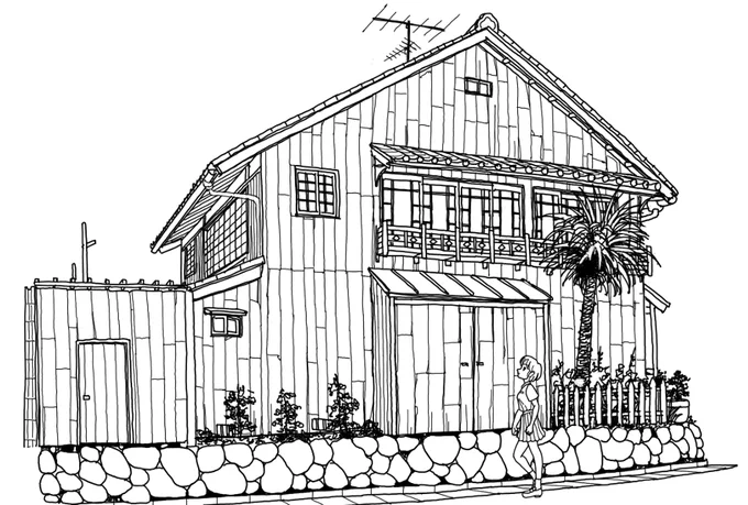 過去絵再掲になります。
10歳のころまで住んでいた私の生家を、記憶と古写真を元に再現してみたシリーズ。
建物外観と玄関。
相当古い絵柄です。
#イラスト好きさんと繋がりたい #絵描きさんと繋がりたい #イラスト #創作 #オリジナル #芸術同盟 #芸術の輪 