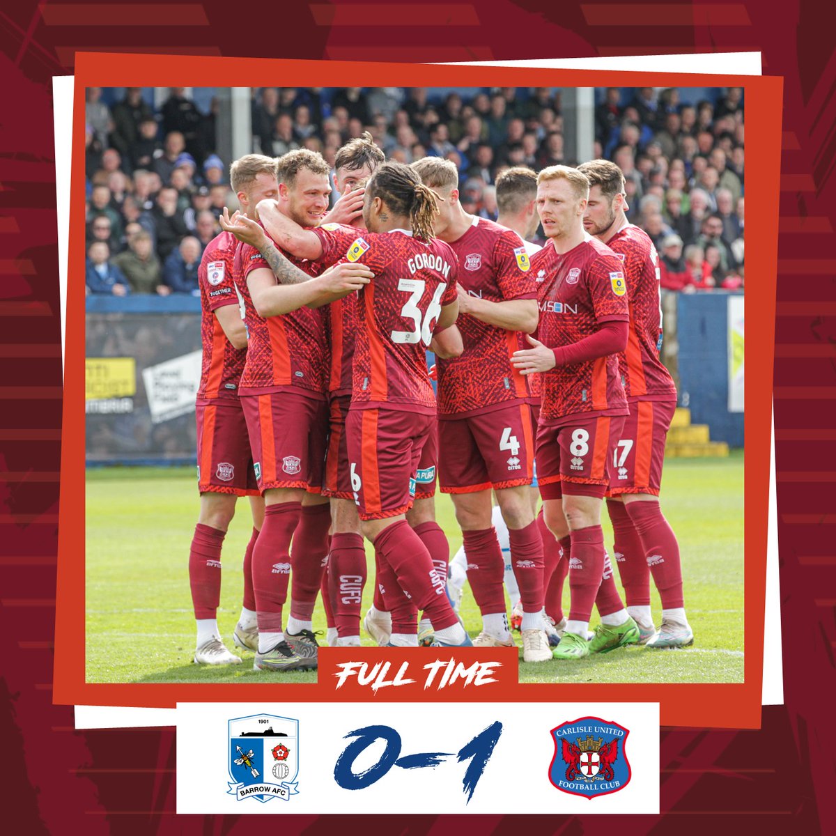 That's full time, we won 1-0 - get in! #cufc
