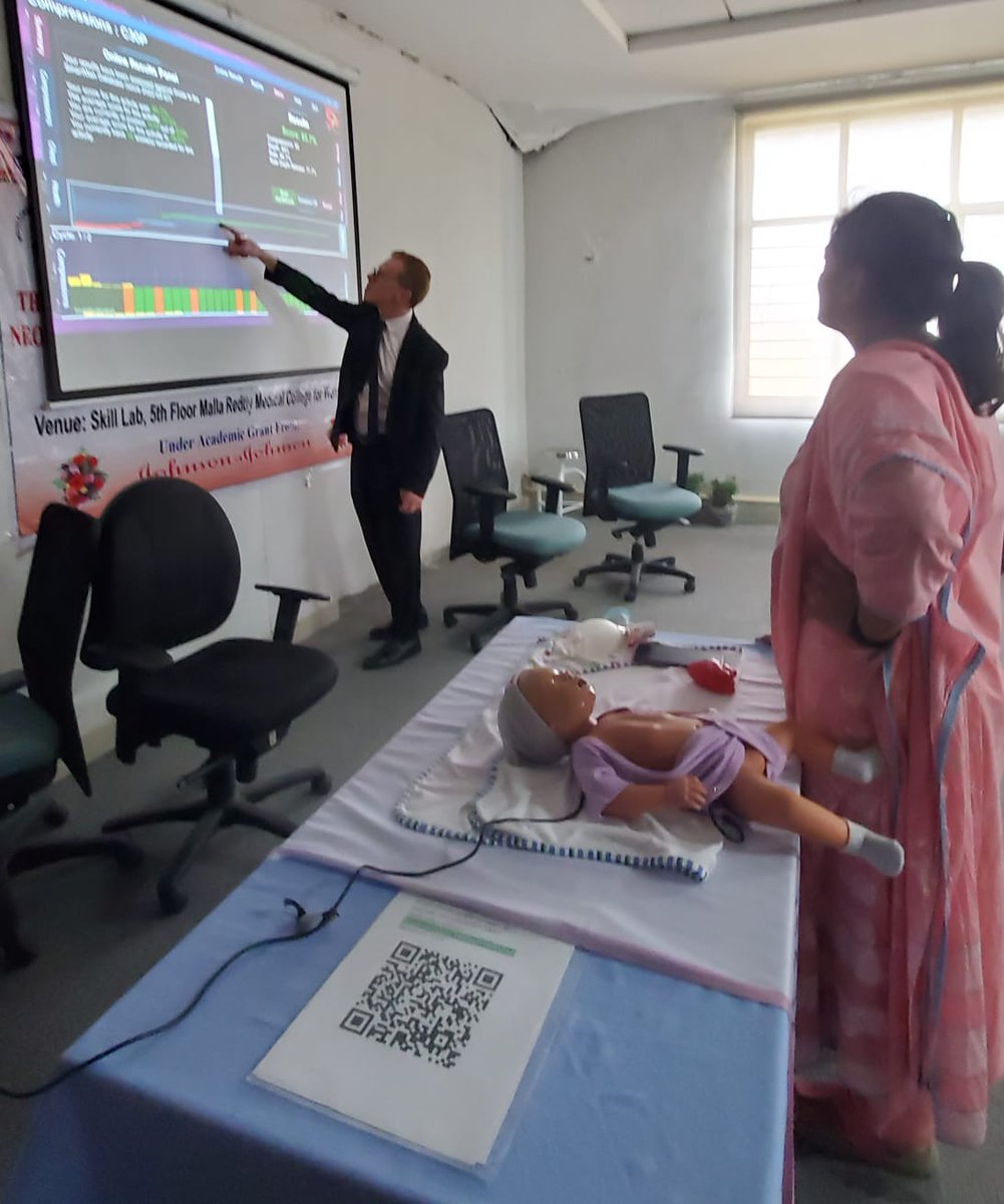 IndianMedicalS2's tweet photo. Smartman Baby with Feedback system on Ventilation and Compression which are essential for NRP.. https://t.co/N9aryYuYMD