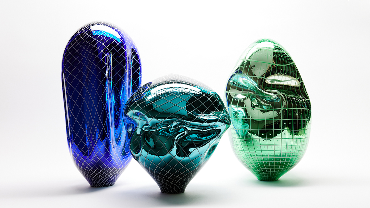 bonnerdavid_BDG's tweet photo. Dazzling Works in Glass by Simon Waranch. Join us for the opening reception of "Simon Waranch: On Reflection"  Thursday, May 4, 7-9 pm in our Scottsdale Gallery. Pictured: Simon Waranch's "Mirrored Grouping" were created using varied classical Venetian techniques. https://t.co/9dSCrlZUfz