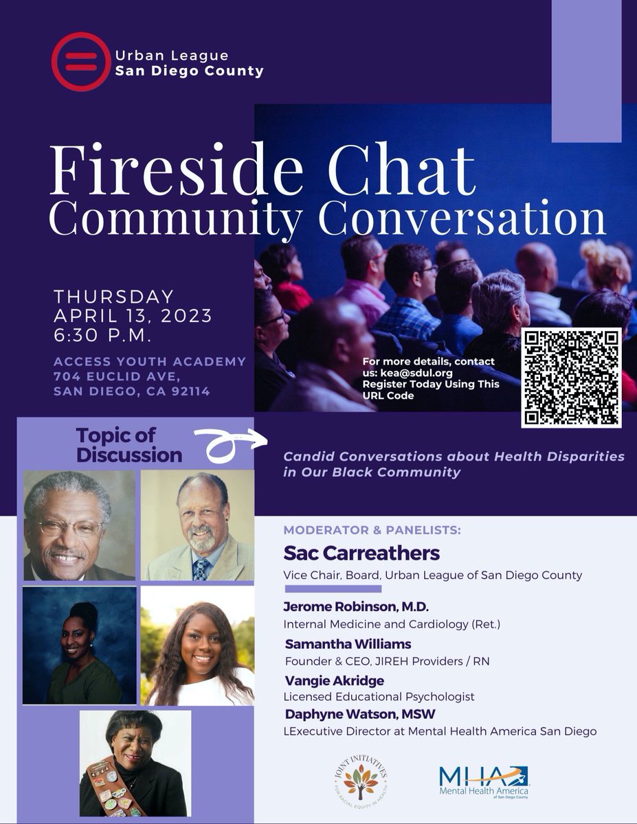 Fireside Chat: Health Equity video is now live, watch by using this link: youtu.be/FdCjiF0sl0Y 

Special thank you to participants  In addition, we will host future conversations critically impacting our Black and Brown communities.