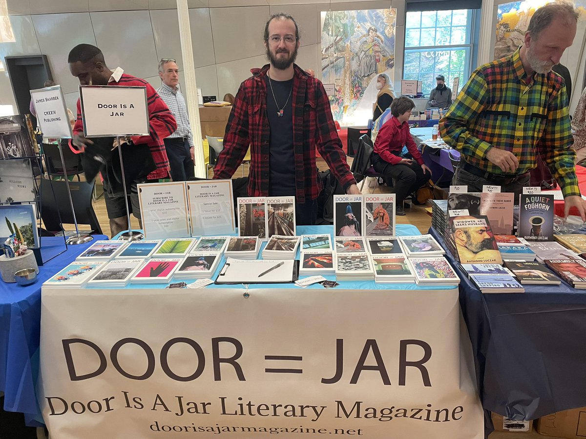 MaxwellBauman's tweet photo. @doorisajarmag is here in #NYC for the #rainbowbookfair
We’re tabling from 12-6pm
#poetry #fiction #nonfiction #art #drama #bookreview #diaj #doorisajar #doorisajarmag #doorisajarmagazine #indiepresses https://t.co/W0Hlme7hsc