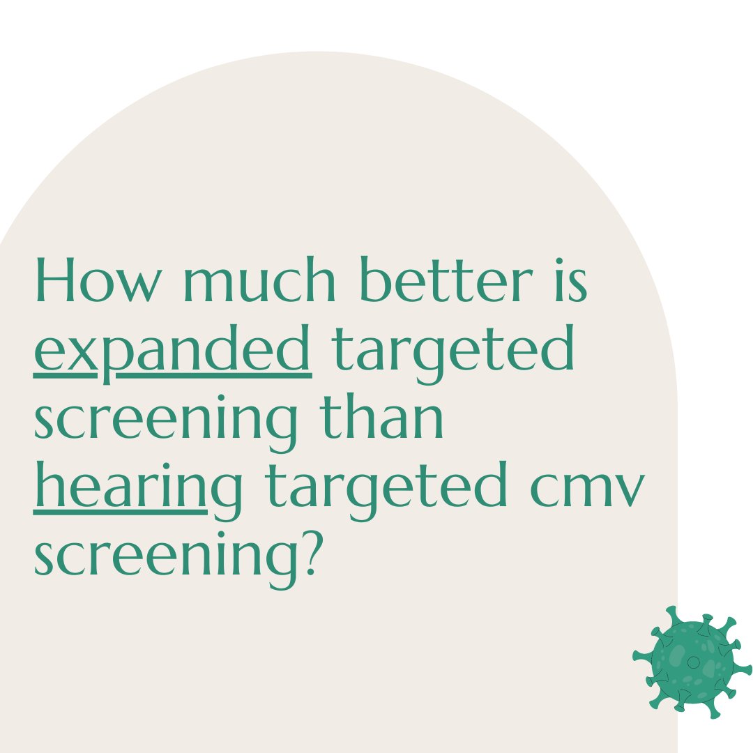 NationalCMV's tweet photo. Do you know about "expanded targeted" CMV screening? This is when newborns are tested for #CMV if they display certain risk factors (i.e. hearing loss, small for gestational age, small or large head size, etc).
It's time to screen more babies for #CMV!
#StopCMV #Screen4CMV https://t.co/VInv98E8VM