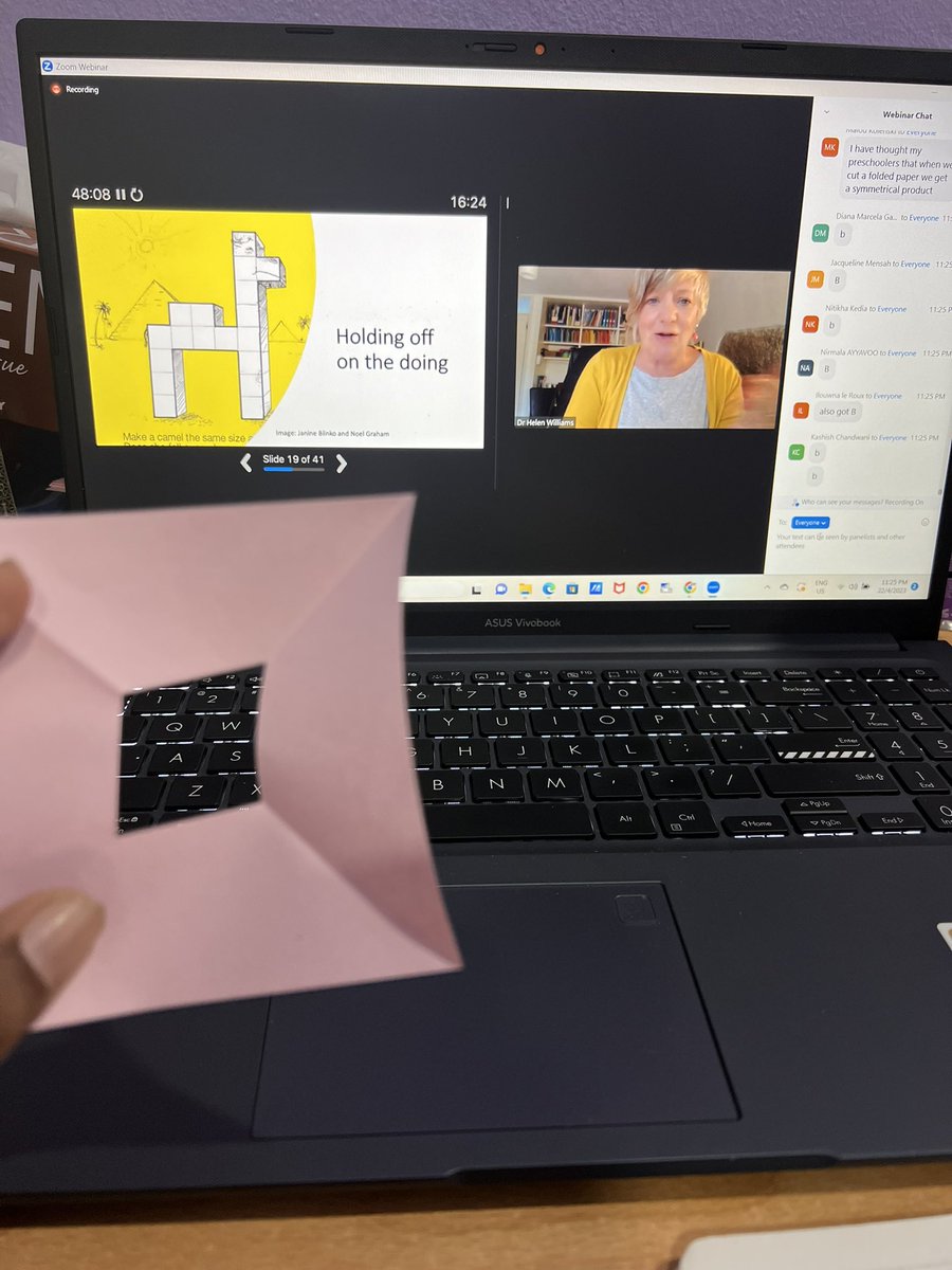 KavilasiniSelv2's tweet photo. What an amazing session by Dr Helen @helenjwc 
Thank you so much..
Maths is fun❤️
@toddle_edu 
#ToddlePlay #EYPlayParty https://t.co/YPY4JILVXs