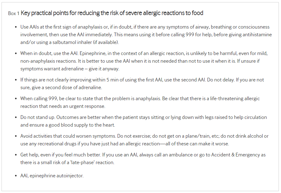 What all parents and healthcare staff need to know to prevent children dying from food allergies

Evidence based review

<a href="/DrAdamFox/">Prof. Adam Fox</a> 
adc.bmj.com/content/early/…
