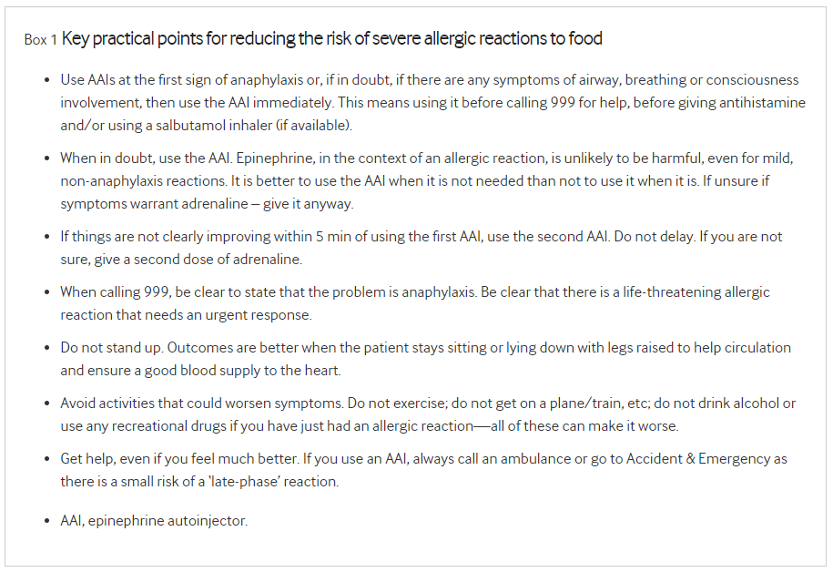 What all parents and healthcare staff need to know to prevent children dying from food allergies Evidence based review @DrAdamFox adc.bmj.com/content/early/…