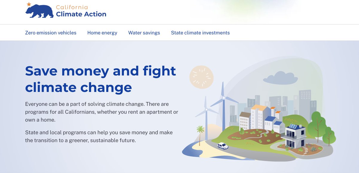 lsanchez020's tweet photo. 🌎 CALLING ALL CALIFORNIANS 🔥

This #EarthDay, we're launching a new website to make it easier than ever to save $$ + join our #climate fight! Vámanos!

Go to https://t.co/WXdTRKDca7 
🚙⚡️ Up to $24,500 in #ZEV incentives
🏡🔋 Home #cleanenergy programs
🌎💦 Water-saving rebates https://t.co/lSMtAPgLVF