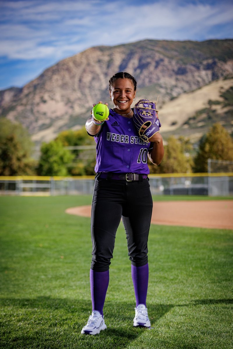 wsusoftball's tweet photo. 🟣𝐒𝐄𝐍𝐈𝐎𝐑 𝐒𝐏𝐎𝐓𝐋𝐈𝐆𝐇𝐓🟣

Name: Faith Hoe 
Position: Infield
Hometown: Walla Walla, WA
Major: Exercise Science

#WeAreWeber https://t.co/fG0kFQWjhP