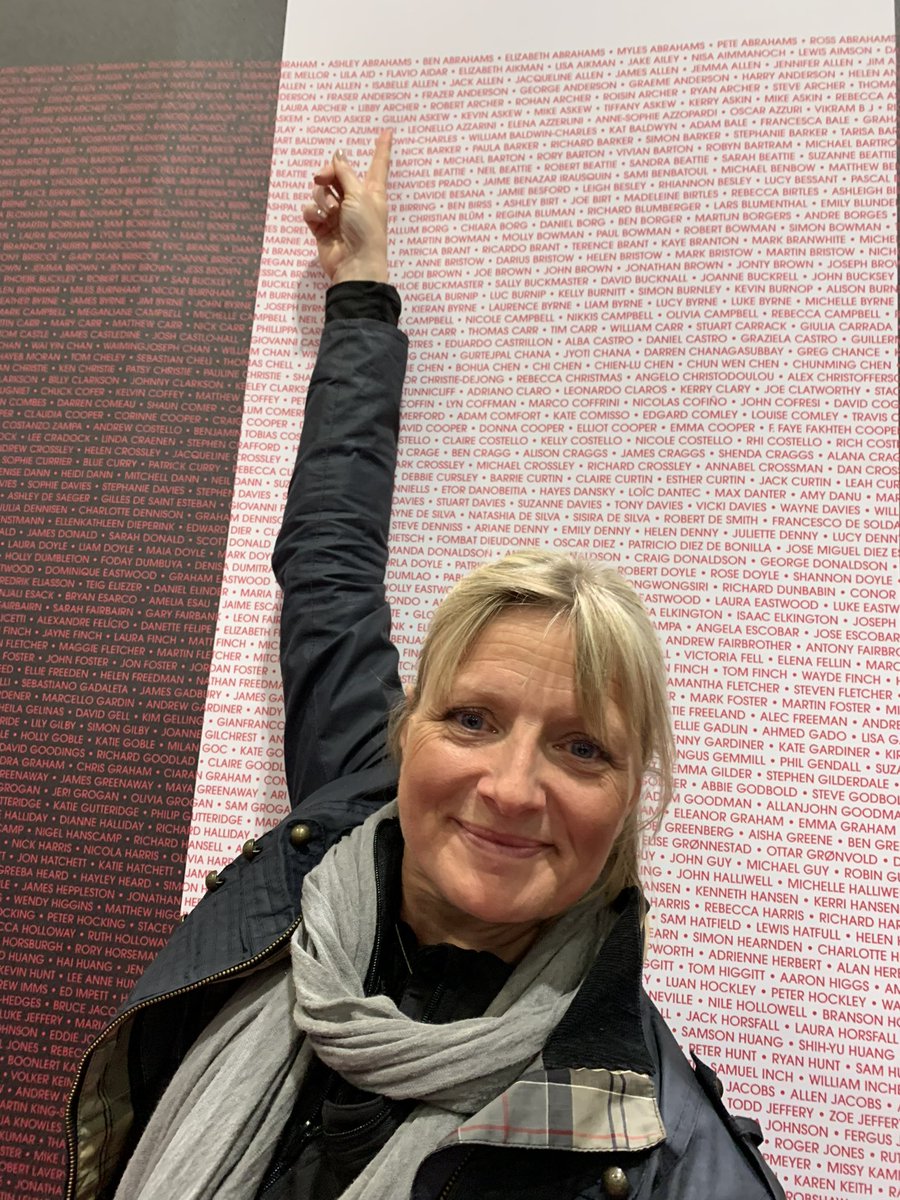 Found my name on the wall at the <a href="/LondonMarathon/">TCS London Marathon</a> Expo today. Next job is pasta, drink more water, back massage (with my new massage gun) and early to bed. Tomorrow is going to be EPIC!!