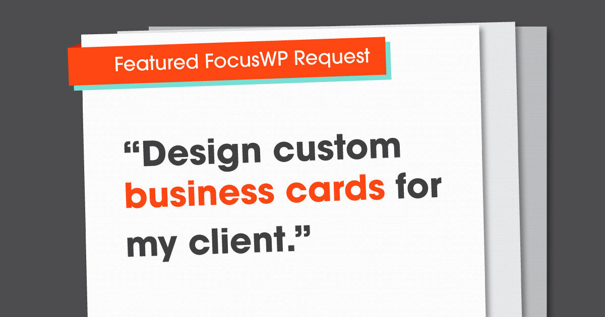 FocusWPco's tweet photo. Asking a Web Developer to create business cards is a little like asking your dentist to perform foot surgery. ๐ฆท
Don't worry - your #FocusWP Graphic Designers have your back!
#GraphicDesign #InstantTeam https://t.co/Fxv4OvtArx