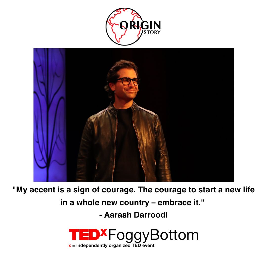 "My accent is a sign of courage. The courage to start a new life in a whole new country - embrace it." #TEDxFoBo23
