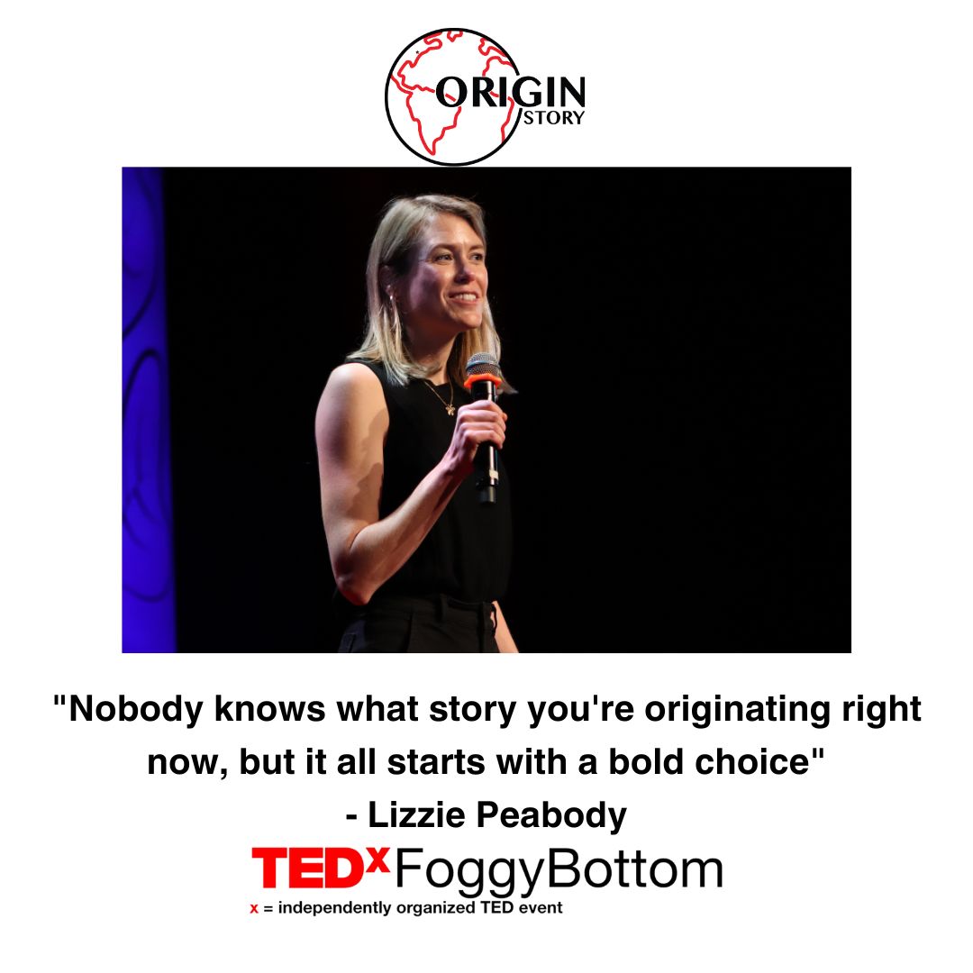 "Nobody knows what story you're originating right now, but it all starts with a bold choice." #TEDxFoBo23