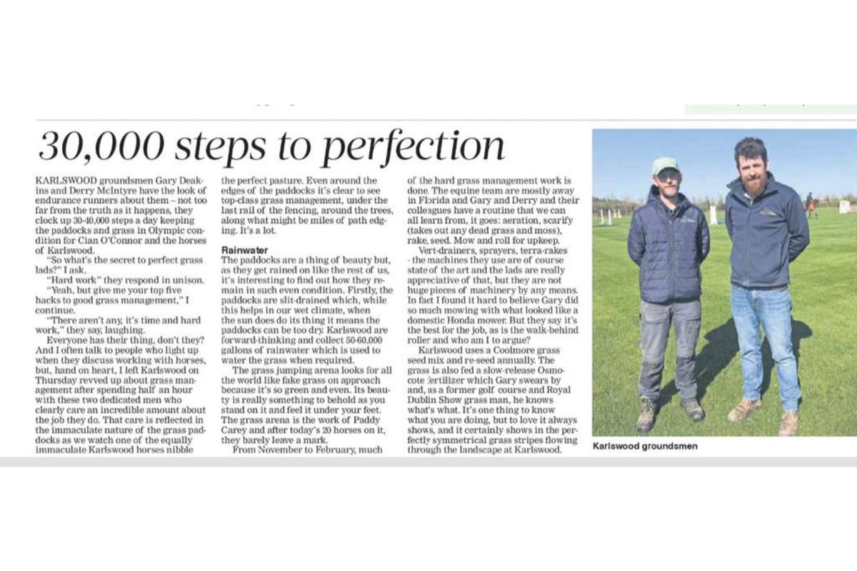 Thank you to our amazing maintenance team formed by Derry, Gary, Jonathan, Pavel, Denisa, Richard and Paddy. For keeping our farm and Grand Prix Arena in tip top condition 🇮🇪✨

#cianoconnor #teamkarlswood 
#showjumping #equestrian #horse #horsesport