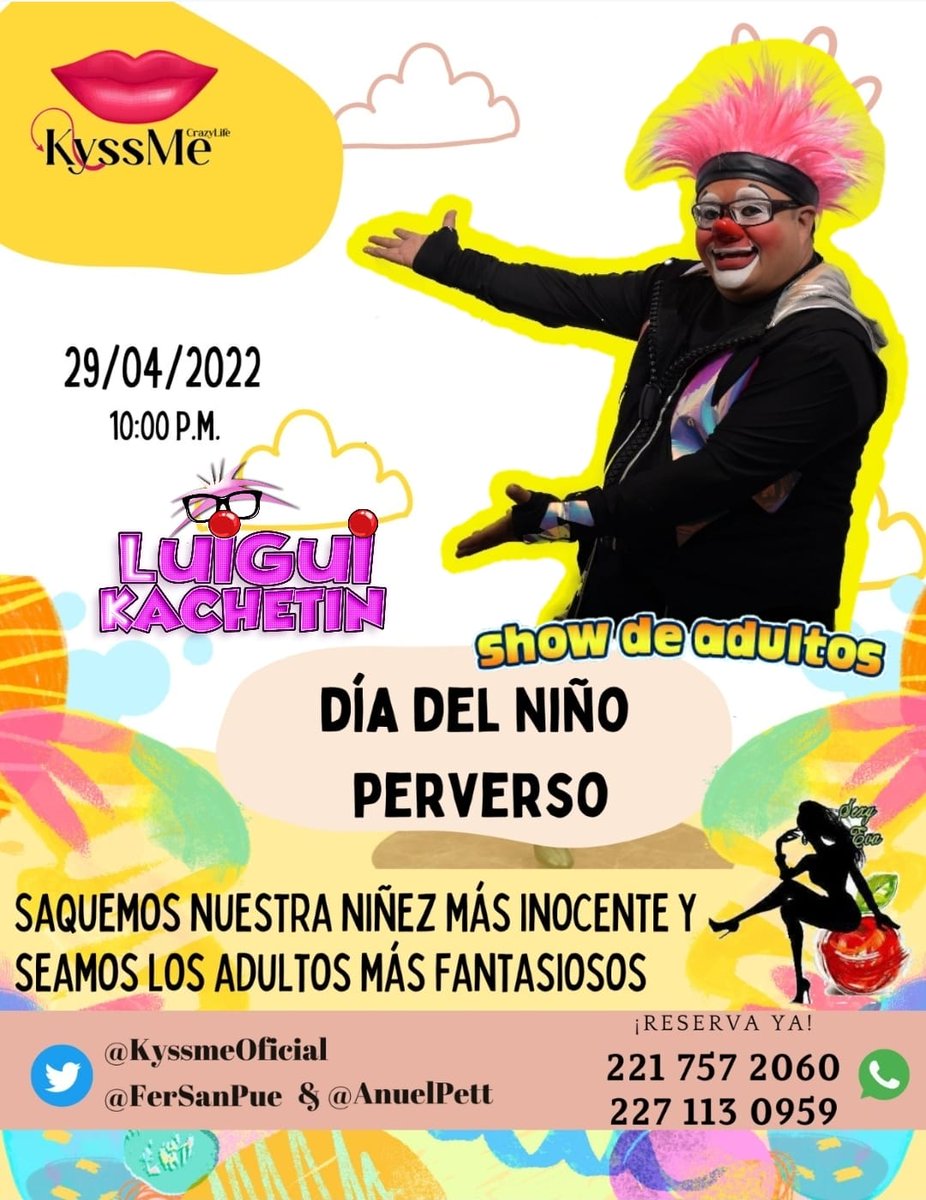 KyssMeOficial's tweet photo. Te lo vas a perder? Yo que tú la pienso mucho para no estar presente. Te la vas a pasar increiblemente bien, diversión garantizada y sobre todo muy buen ambiente; como tú solo te lo mereces 😃 https://t.co/SzpzP9nWr9