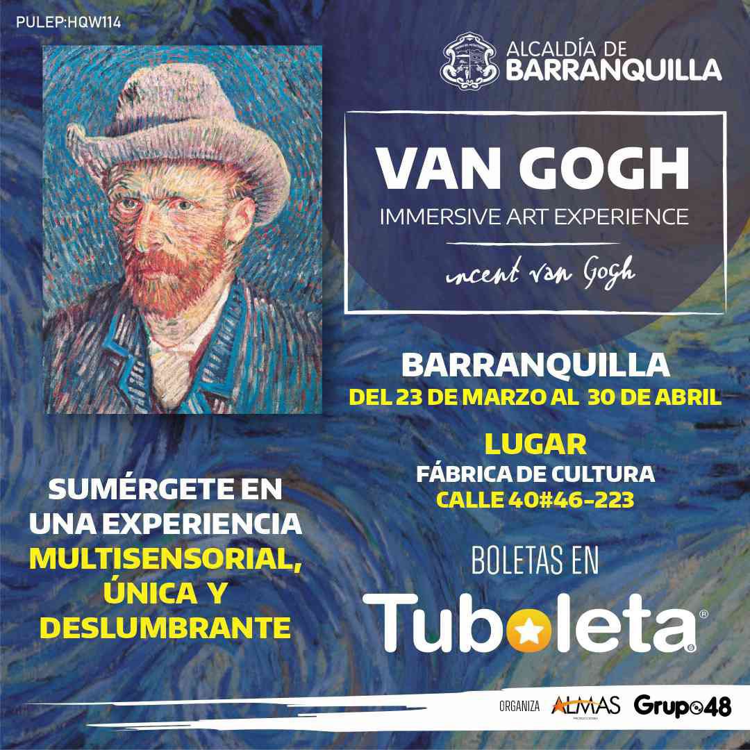 transmetrobaq's tweet photo. Barranquilla es más BAQana por su agenda de ciudad 🤩.

Transmetro te lleva a disfrutar de exposiciones culturales para este sábado🖌️.

🎨VacasQuilla🔜 🚍Gran Malecón
🎭XVII edición del Carnaval de las Artes🔜 🚍A7-3 Carrera 38
🖼️Exposición inmersiva de Van Gogh 🔜 🚉Barrio Abajo https://t.co/EOPH0KRMaZ