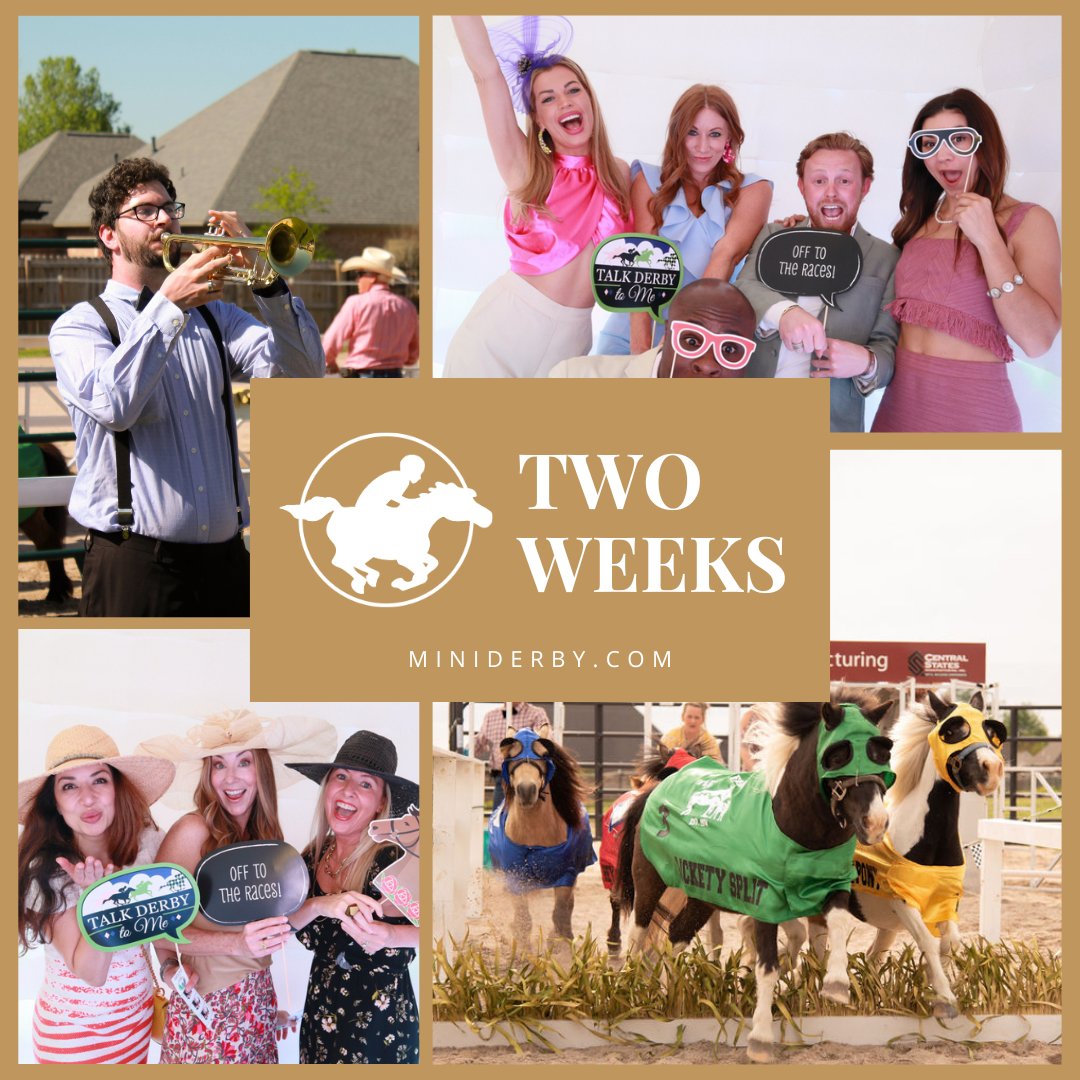 Two weeks left until the best 'lil KY Derby watch party in #NWarkansas! Get your tickets before they sell out: bit.ly/3x6lQbe
