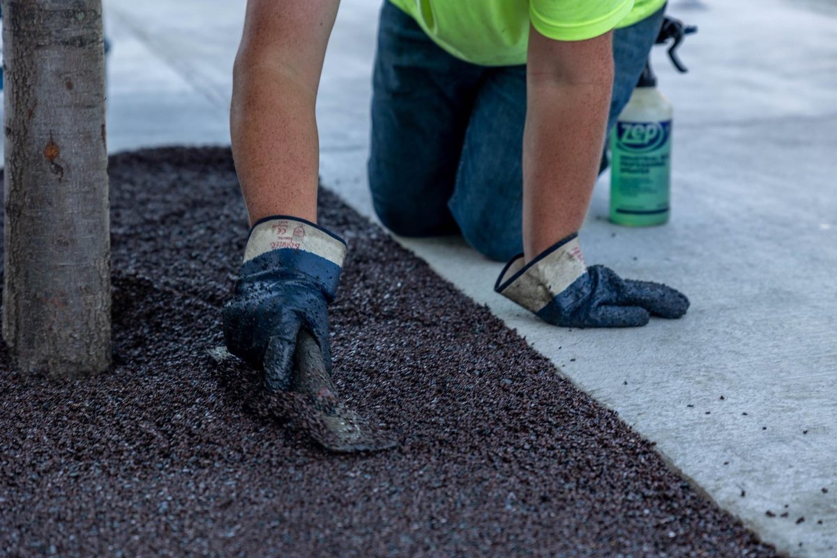 PorousPave's tweet photo. Happy Earth Day! 

Since 2007 we have recycled over 20 million lb of tires that would have otherwise gone into landfills. Porous Pave is committed to providing a sustainable product worth celebrating 🥳
#permeable  #porous #PorousPave https://t.co/BZOYHIzT3h