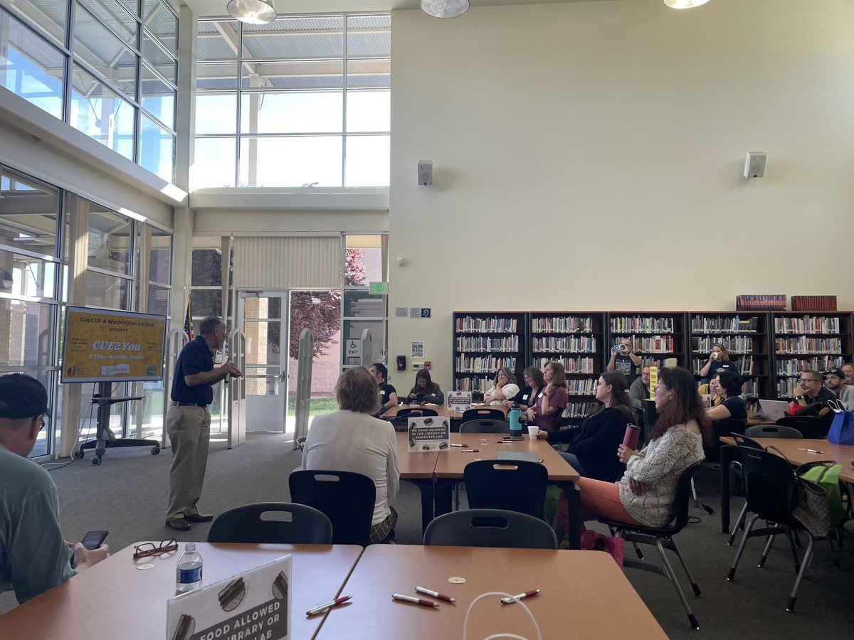melissabaldwin3's tweet photo. Excited to present @rivercityhigh CUE2You by @capcue this morning with some amazing educators like @John_Eick!
#cue2you #capcue #wusd #great2bwusd #edtech https://t.co/1wPY0F9EGJ