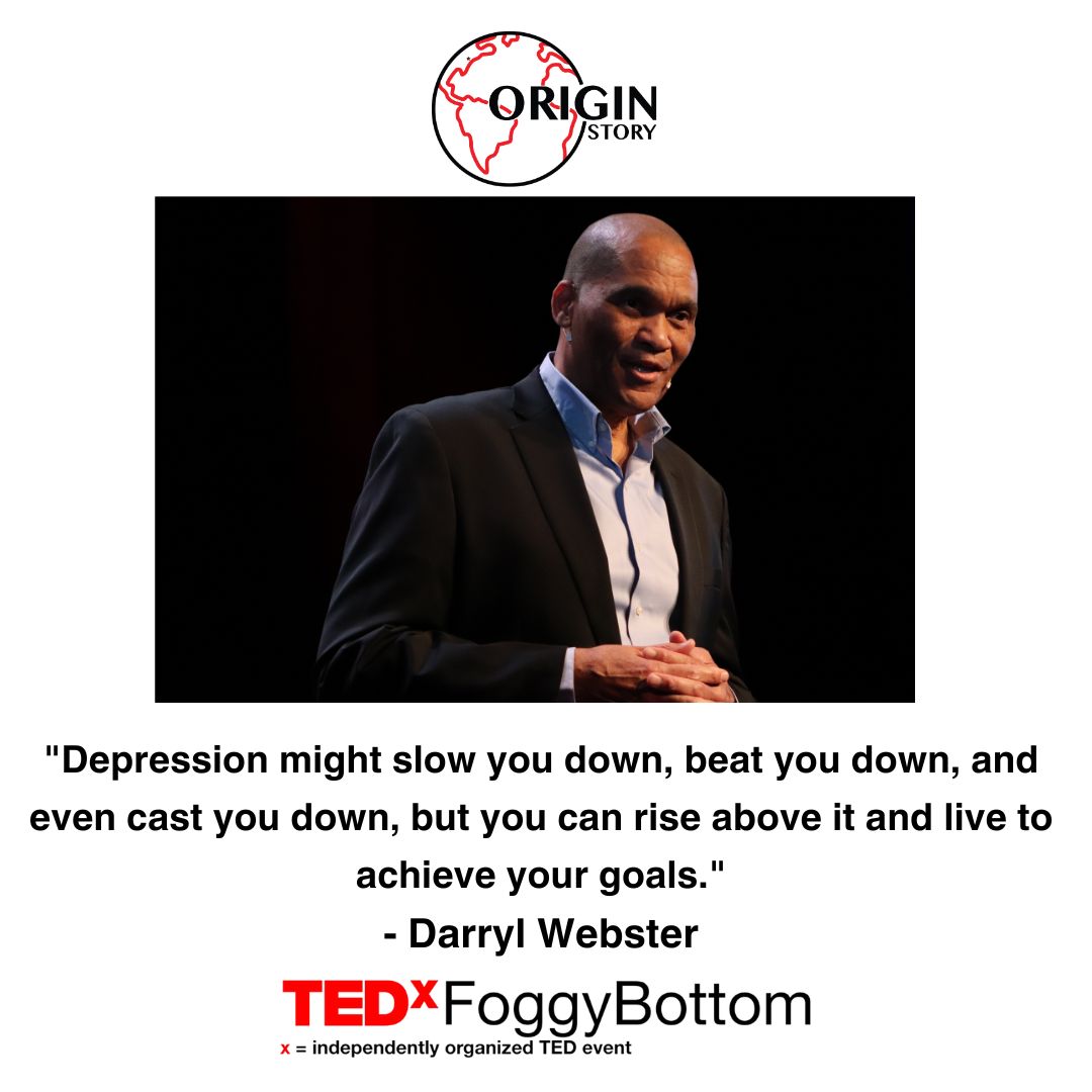 'Depression might slow you down, beat you down, and even cast you down, but you can rise above it and live to achieve your goals.' #TEDxFoBo23