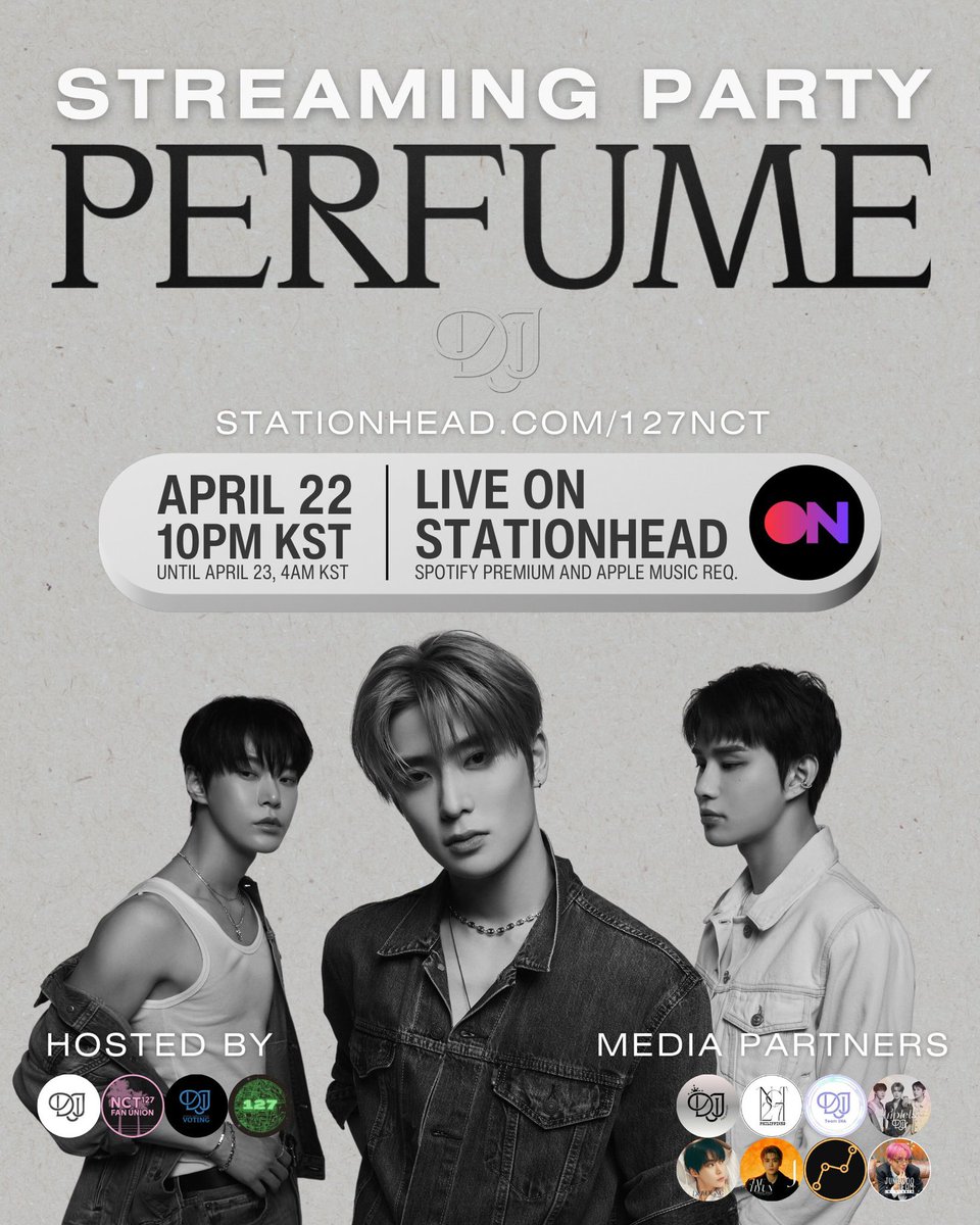 NCT127Union's tweet photo. Join us now LIVE on @STATIONHEAD for the NCT DOJAEJUNG #PerfumeParty! 💐
Listen to music, connect with fans, and join the giveaway for the chance to win an album! See you there!
🔗https://t.co/fcFxYeM6kI
#DOJAEJUNG #NCT127 @NCTsmtown @NCTsmtown_127 https://t.co/5Wv5PvqAnu